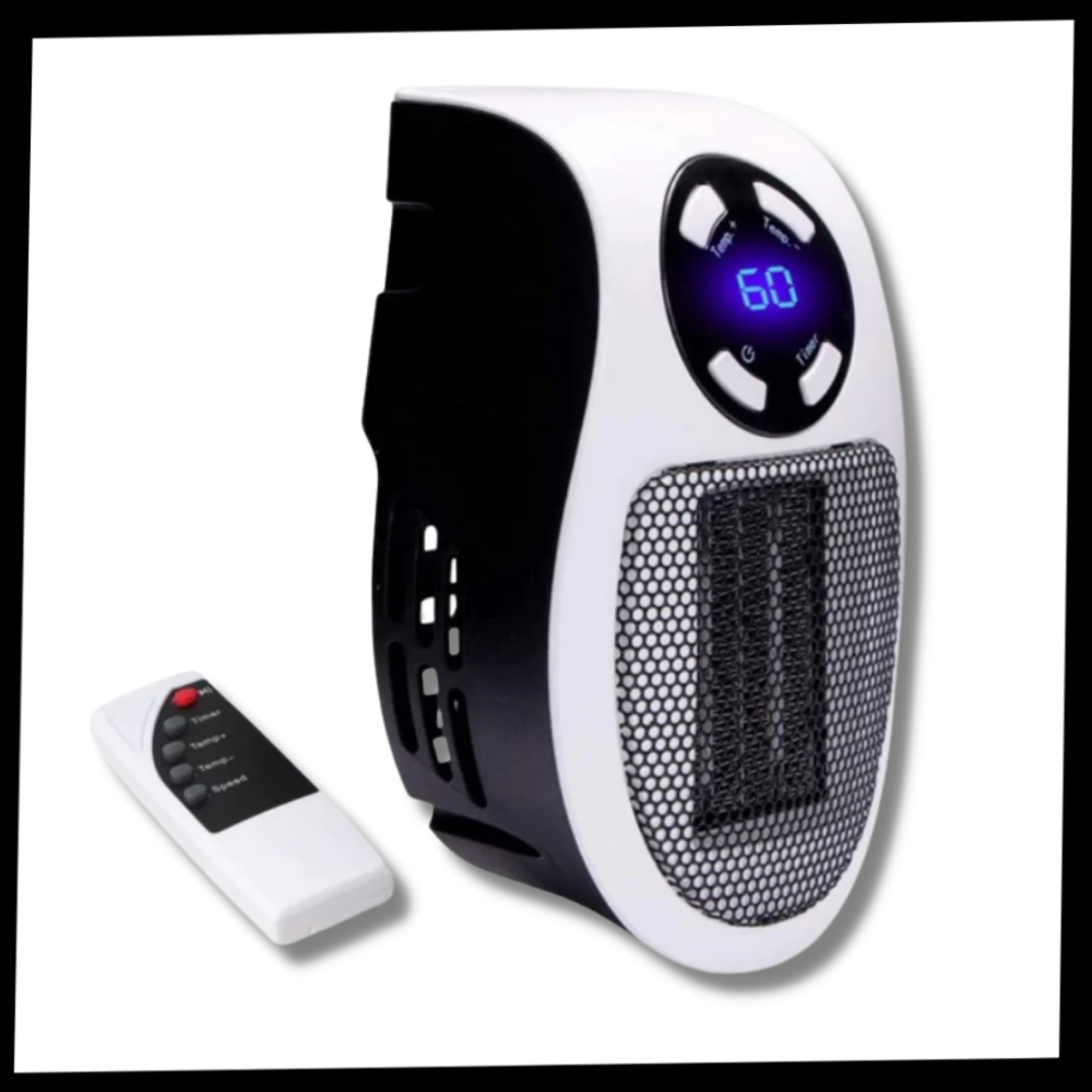 Calefactor Pequeño De 600W Para Baño | Bajo Consumo, Diseño Compacto, Montaje En Mesa