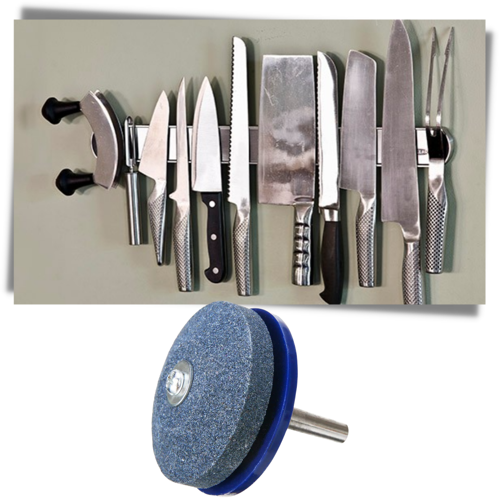 Juego de afiladores de cuchillas para cortacéspedes rotativos - Ozerty