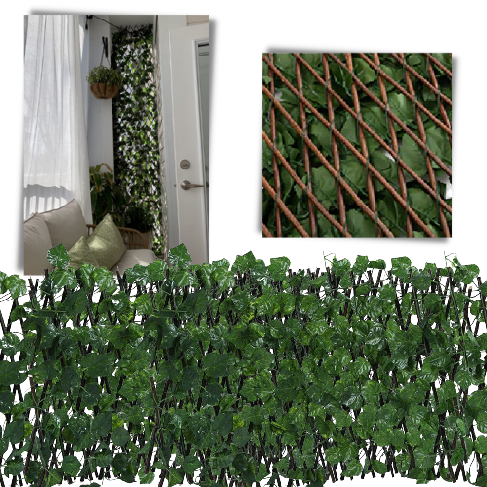 Valla vegetal artificial retráctil - Ozerty