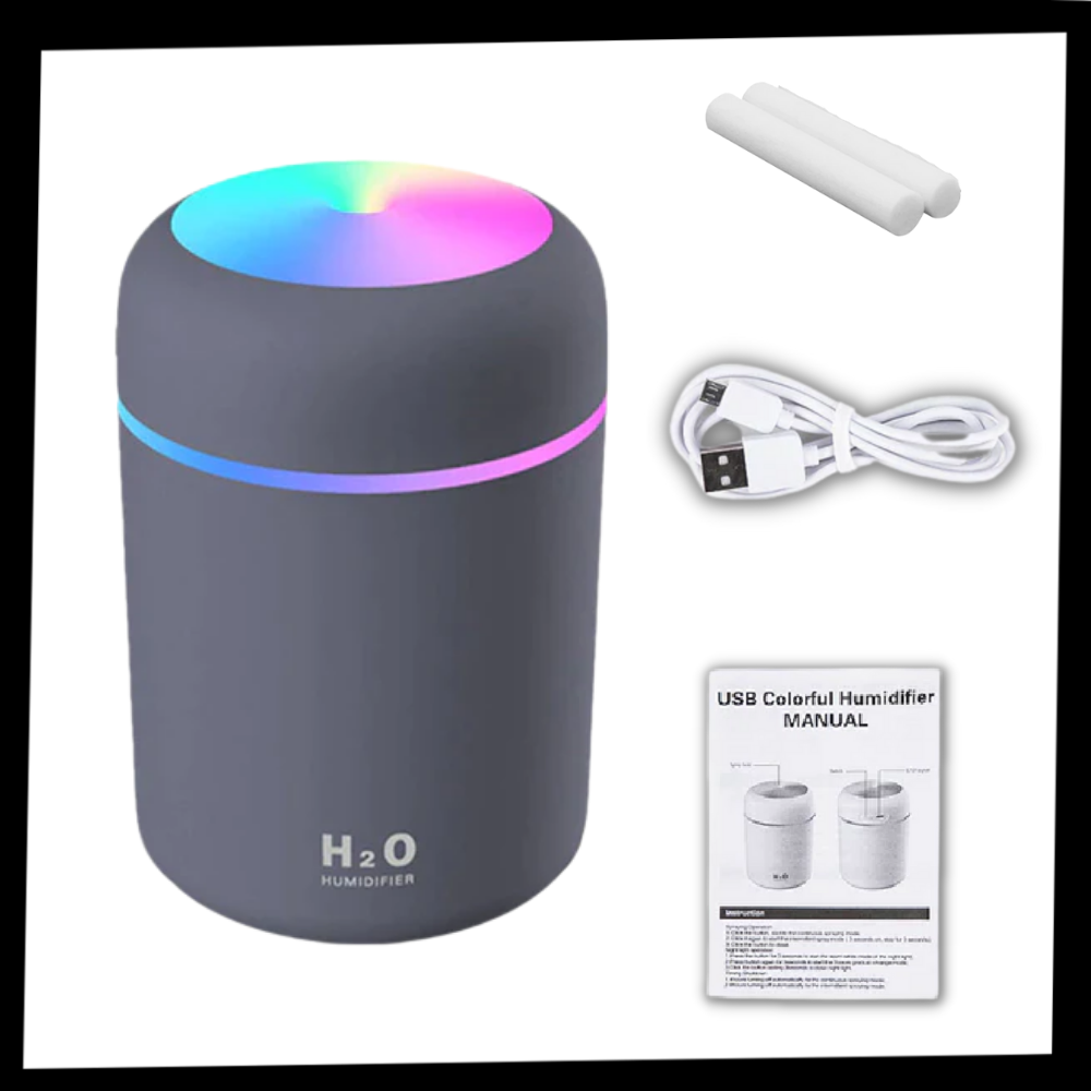 Mini humidificador y difusor de aromaterapia - Ozerty