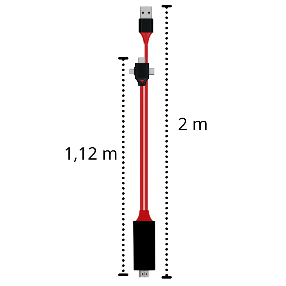 Cable adaptador HDMI para teléfonos y tabletas - Ozerty