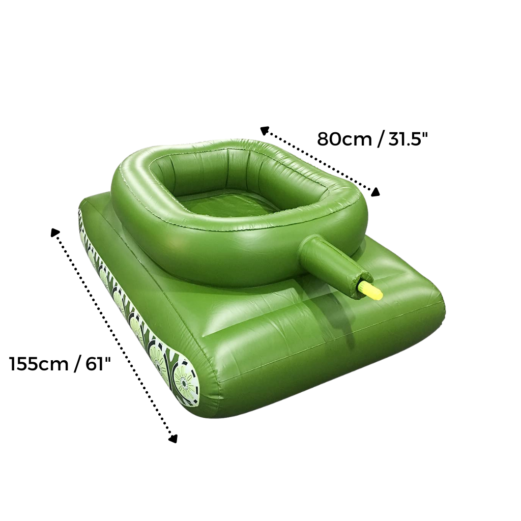 Flotador de piscina con tanque inflable - Ozerty
