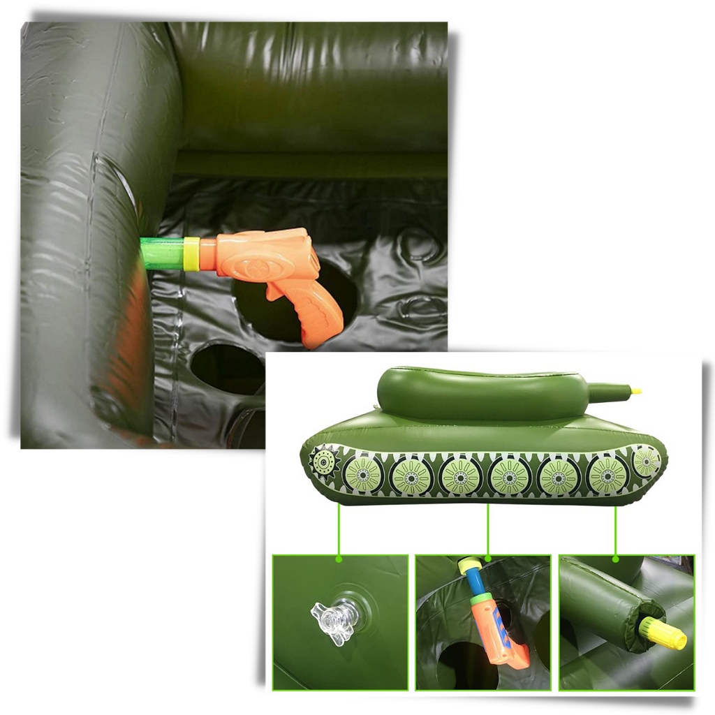 Flotador de piscina con tanque inflable - Ozerty