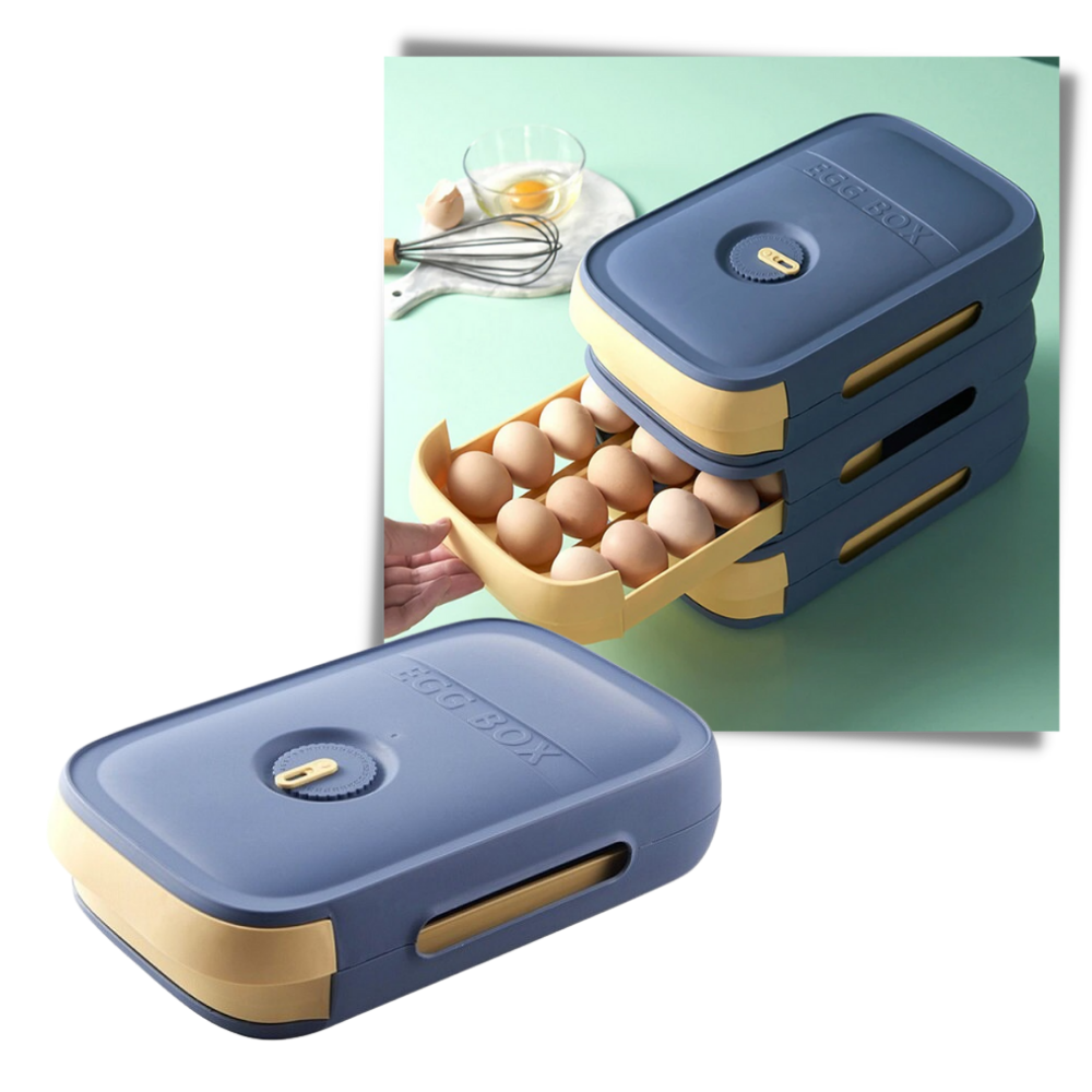 Caja de almacenamiento de huevos tipo cajón - Ozerty