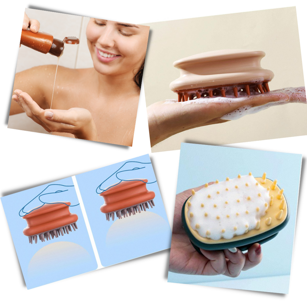 Cepillo de masaje para el cuero cabelludo - Ozerty