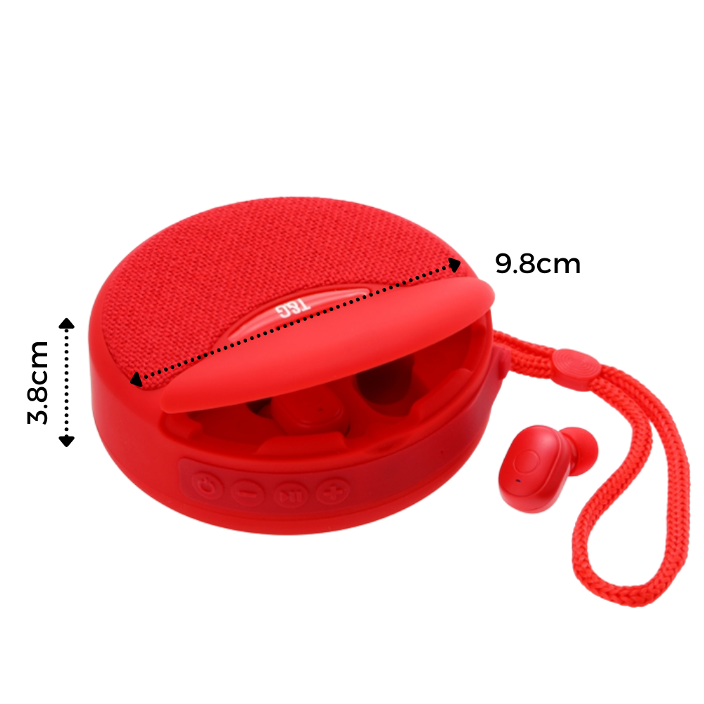 Altavoz bluetooth inalámbrico con auriculares - Ozerty