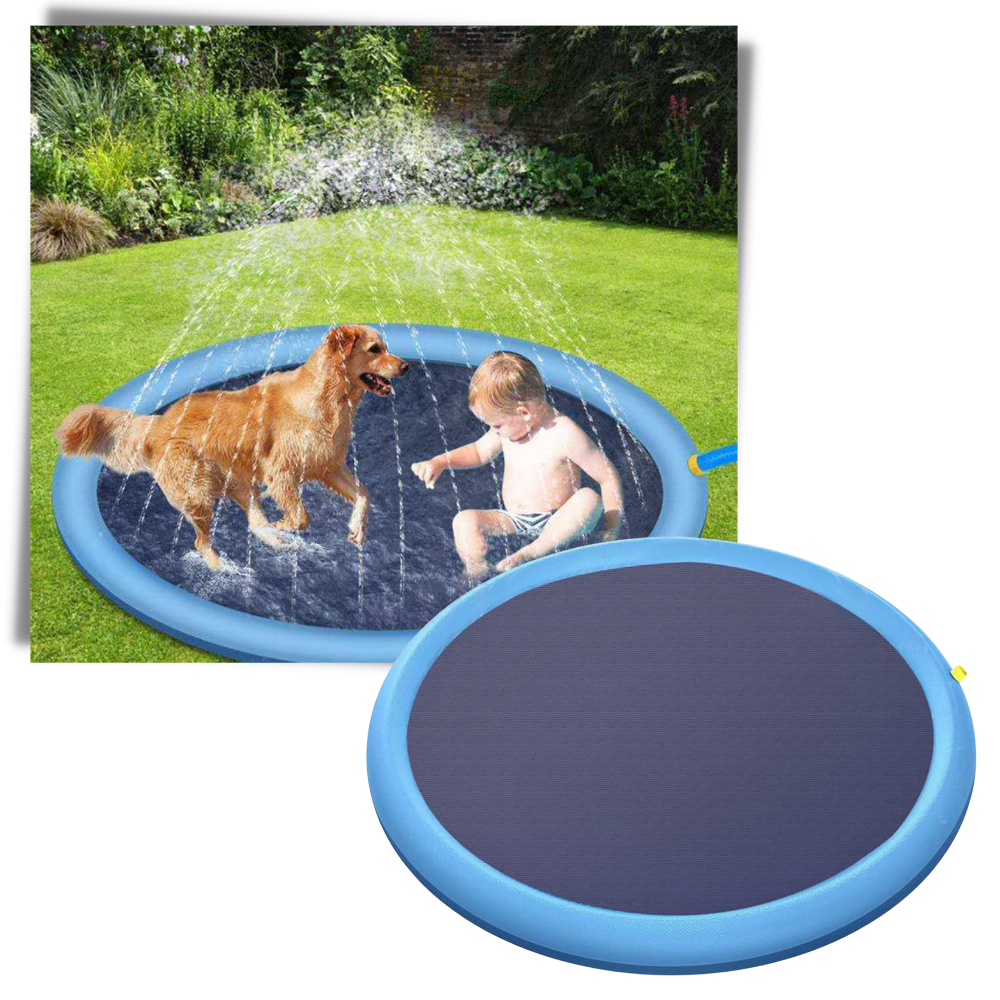 Piscina de agua pulverizada para mascotas y niños - Ozerty