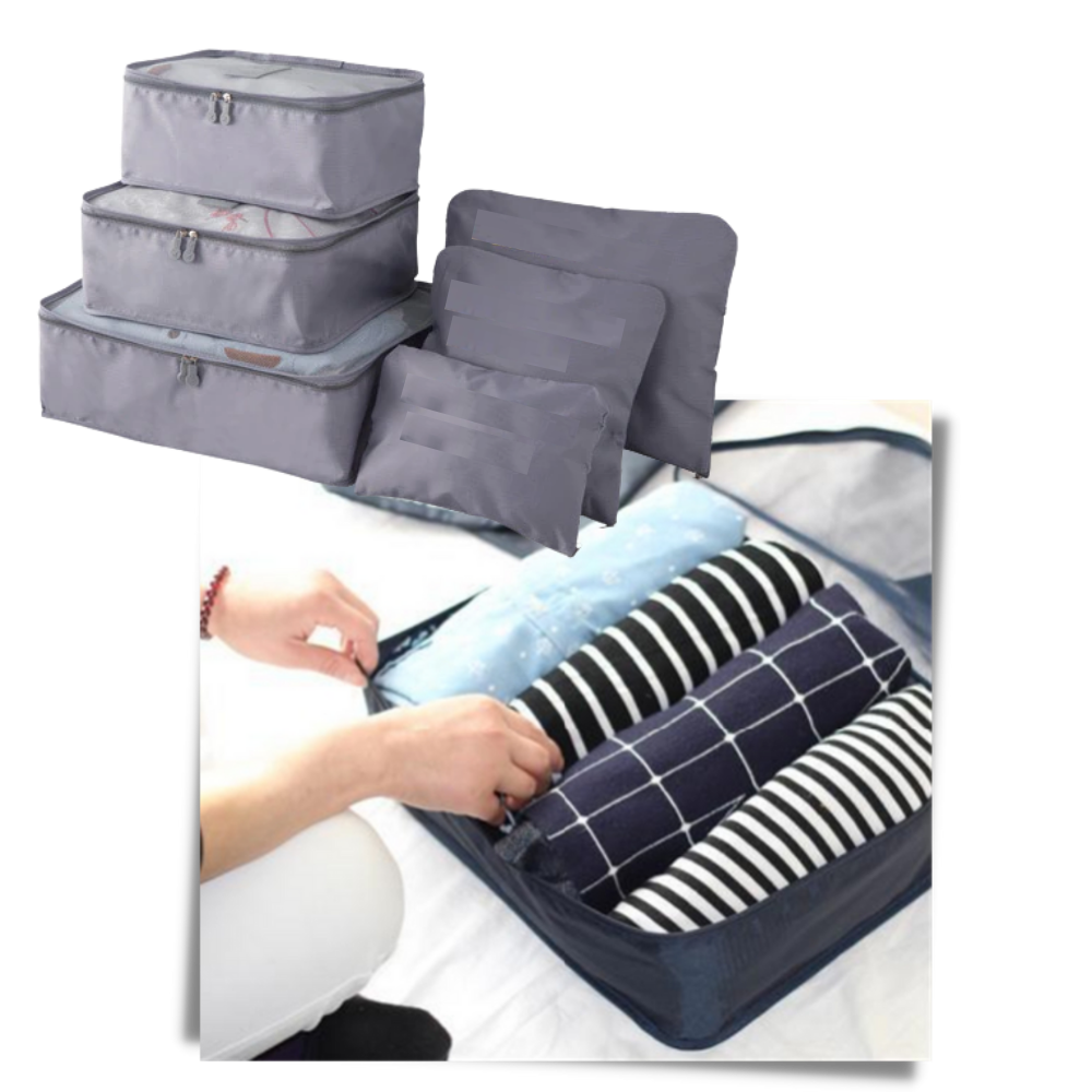 Juego de 6 bolsas de viaje pequeñas para la maleta - Ozerty