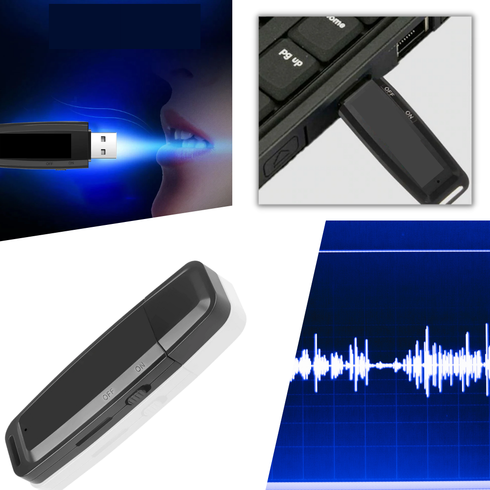 Grabadora de voz USB - Ozerty