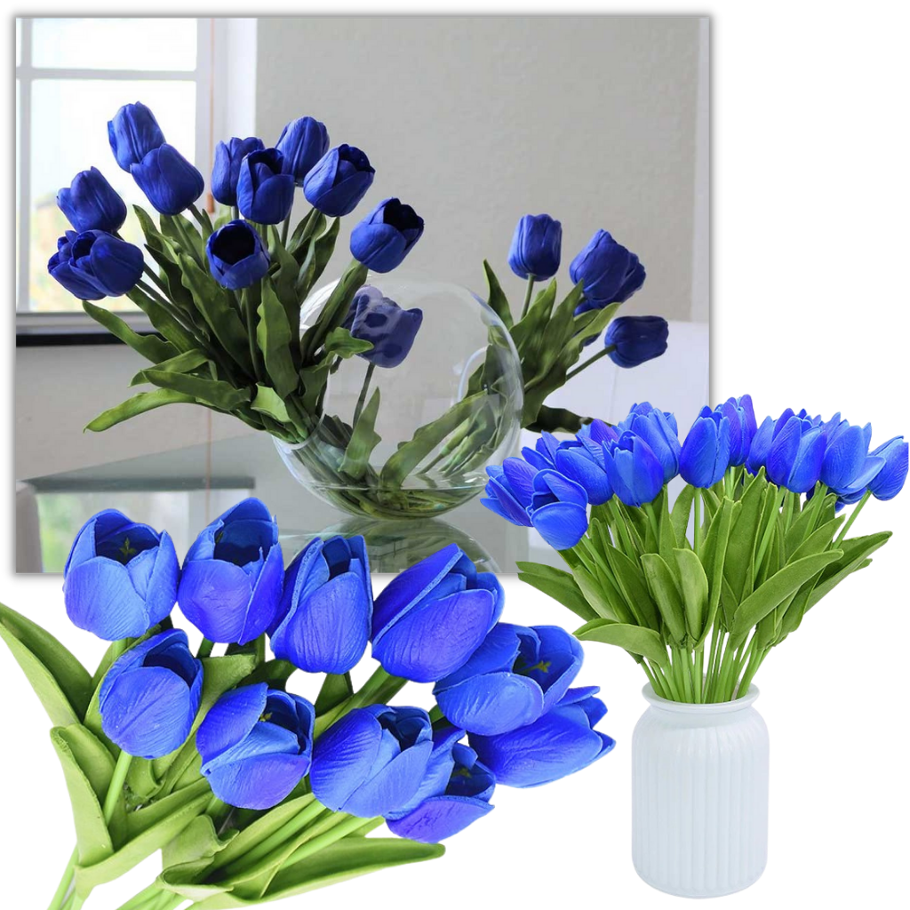 Flor de tulipán artificial (10 uds.) - Ozerty