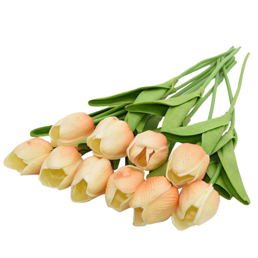 Flor de tulipán artificial (10 uds.)