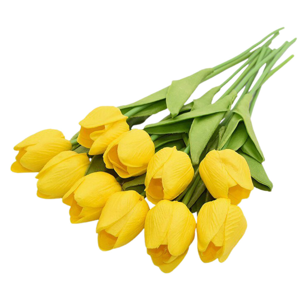 Flor de tulipán artificial (10 uds.) - Ozerty