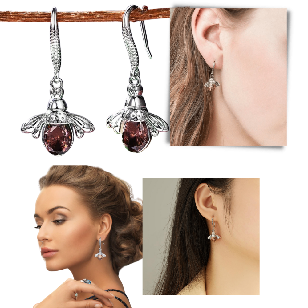 Pendientes en forma de abeja - Ozerty