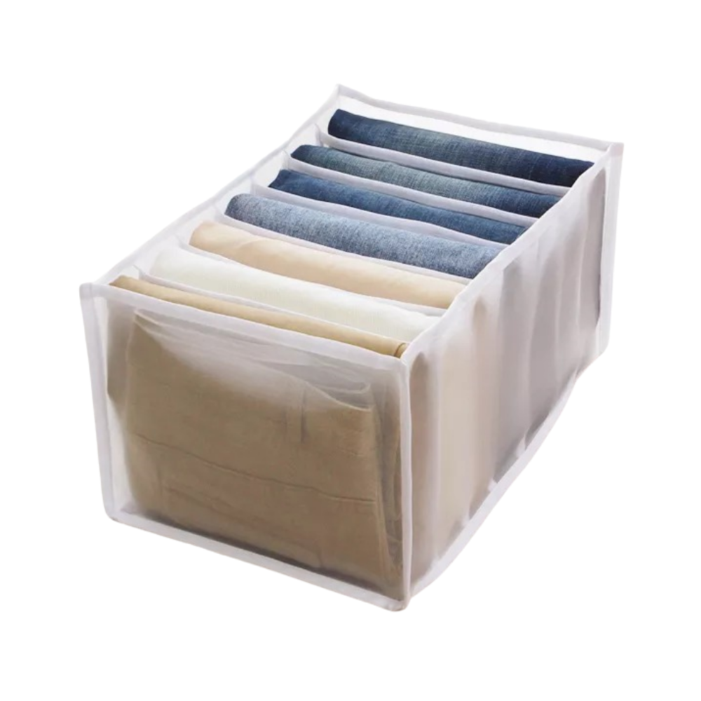 Organizador de ropa de malla para armarios