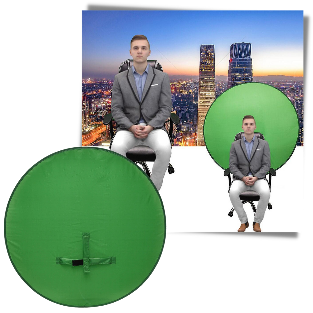 Pantalla verde plegable para silla - Ozerty