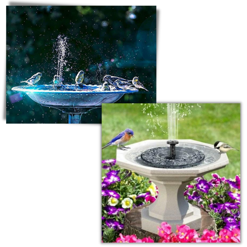 Fuente de agua solar flotante - Ozerty