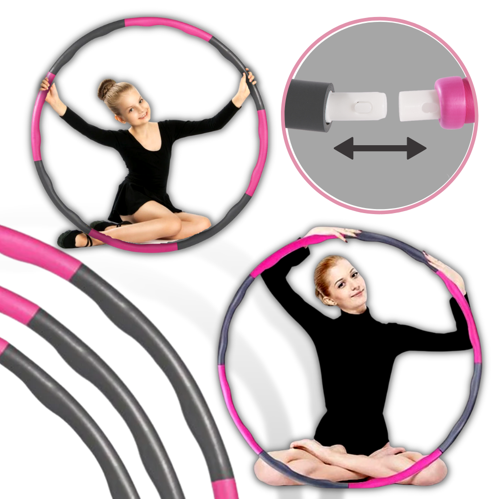 Hula hoop acolchado para fitness ajustable  - Ozerty
