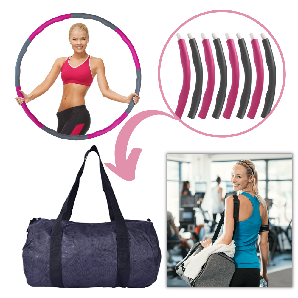Hula hoop acolchado para fitness ajustable  - Ozerty