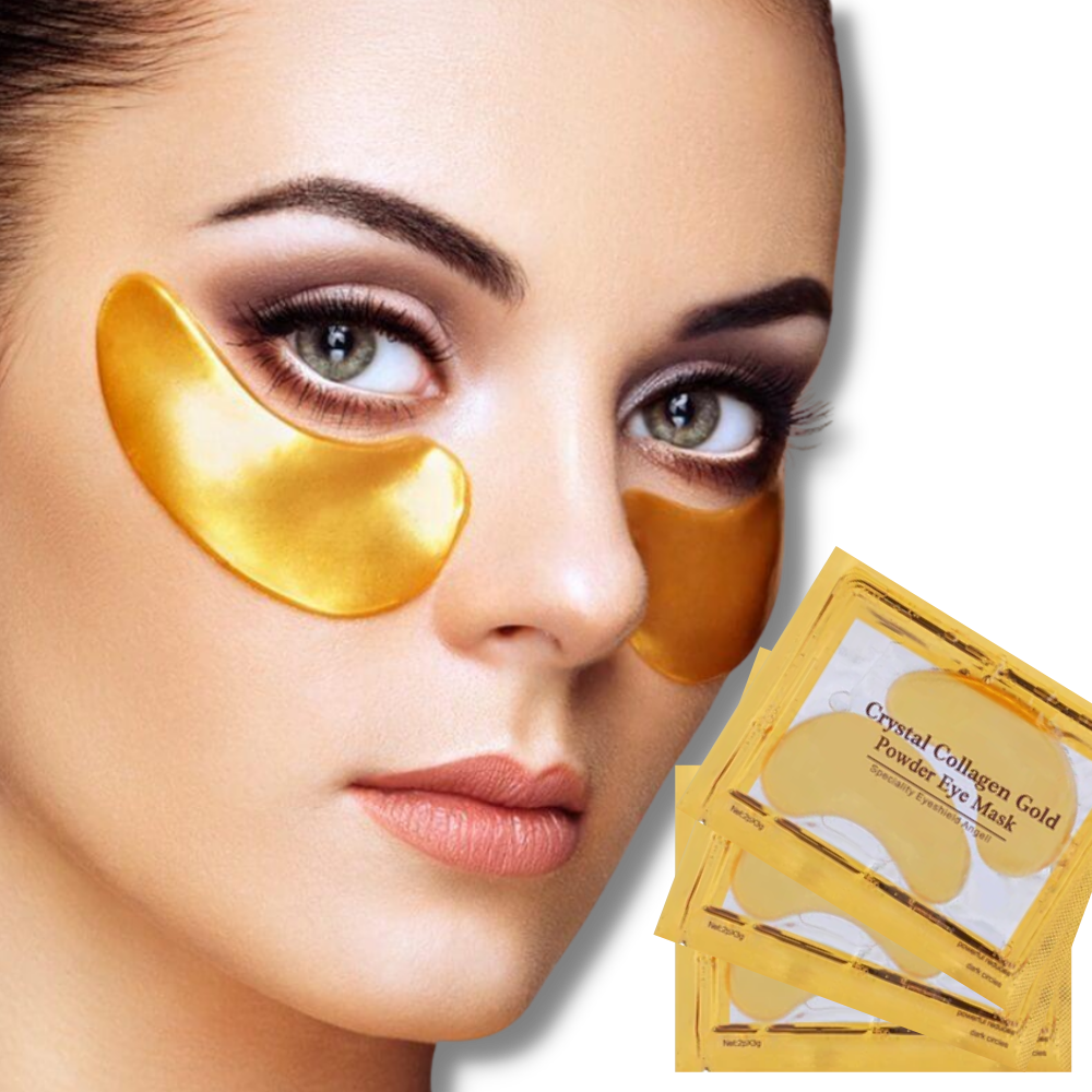 Máscara de ojos de colágeno de oro de 24 quilates (20 pares) - Ozerty