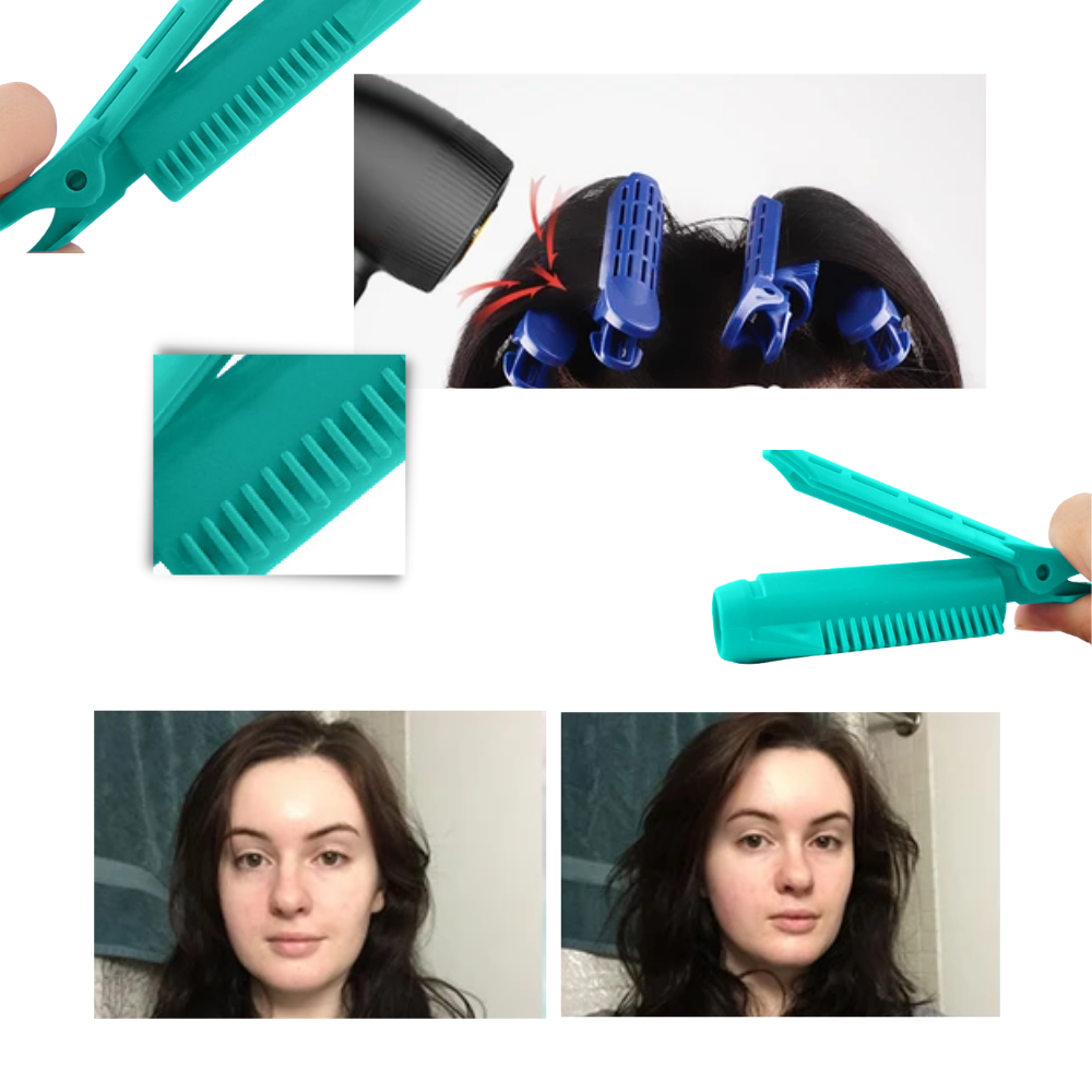 Paquete de 4 clips voluminizadores instantáneos para el cabello - Ozerty