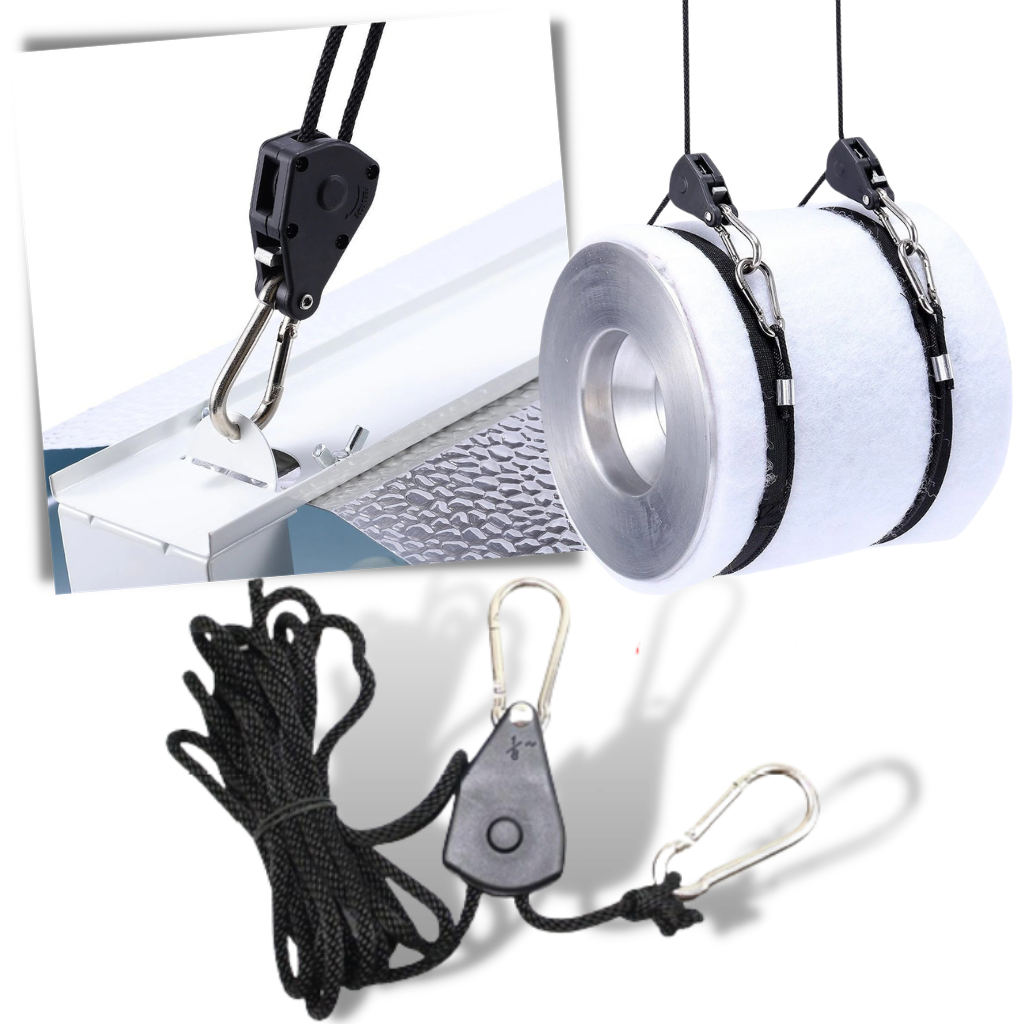 Cuerda ajustable con trinquete (2 piezas) - Ozerty