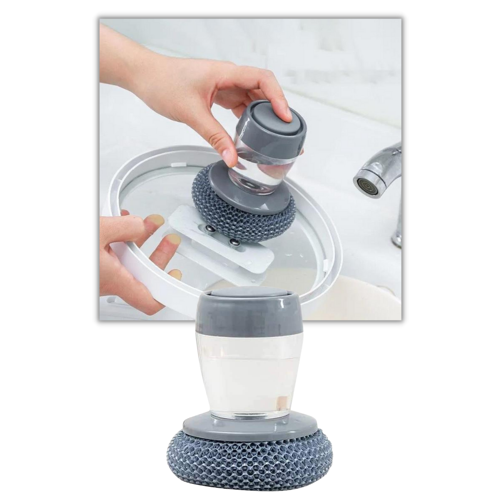 Cepillo de palma dispensador de jabón para la cocina - Ozerty