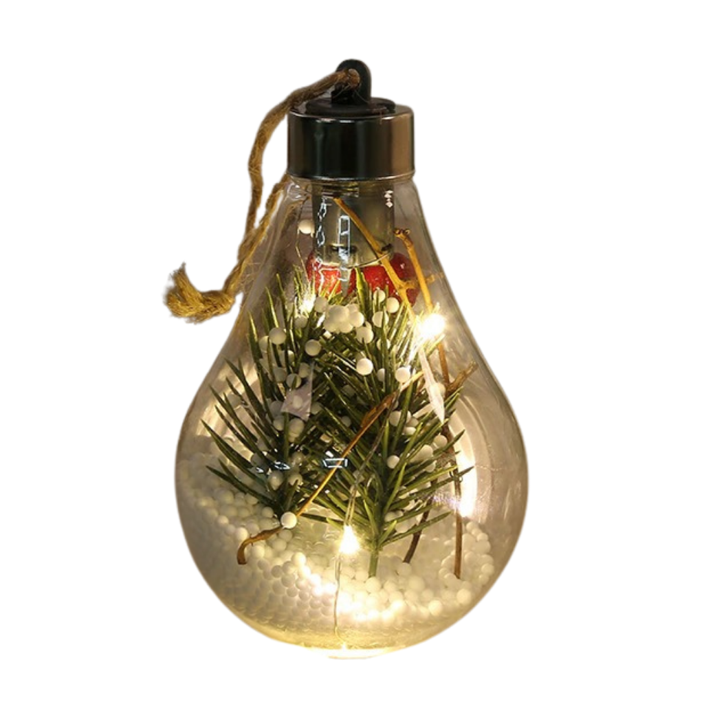 Bombilla LED transparente para bolas de navidad
