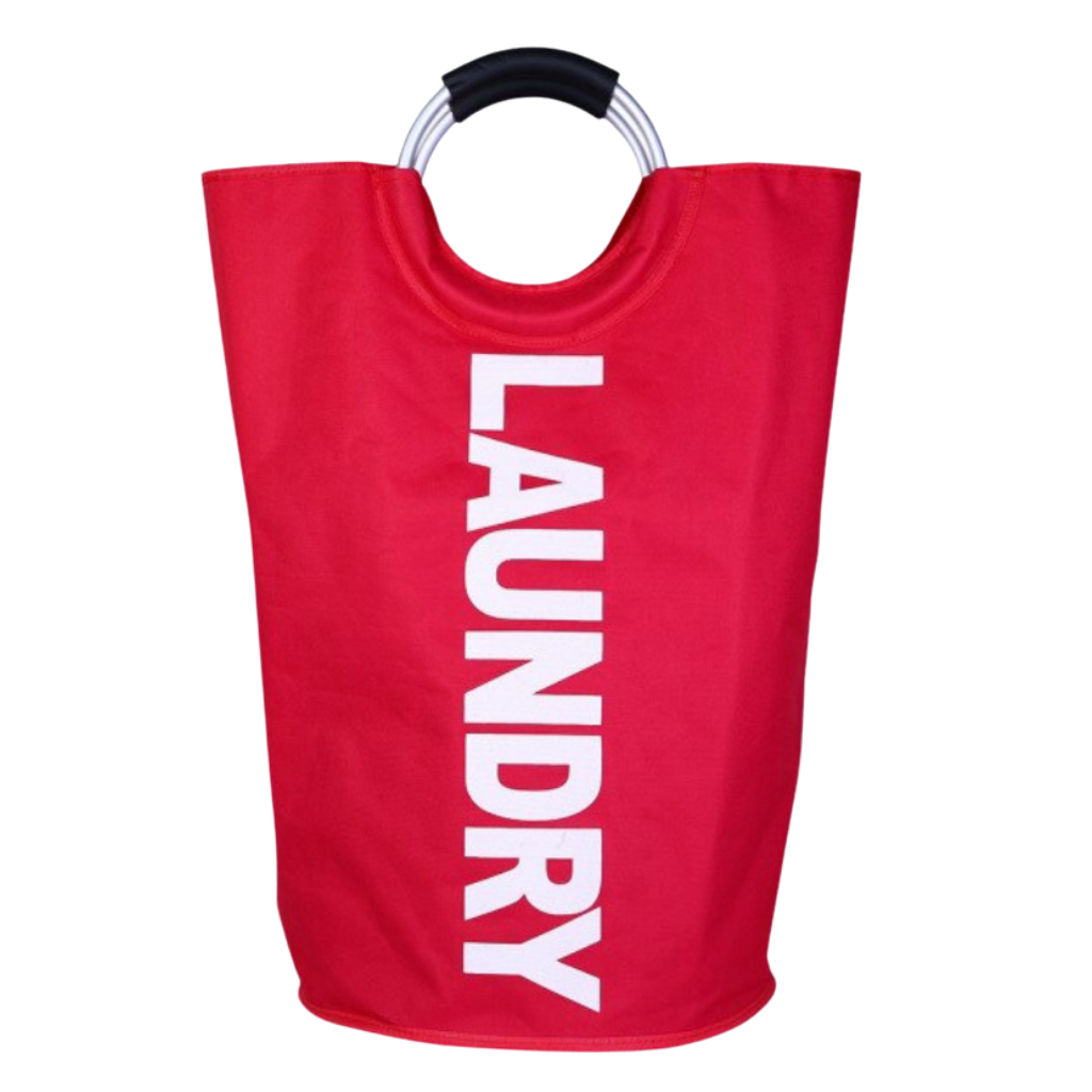 Cesto de lavandería con asas -Rojo - Ozerty