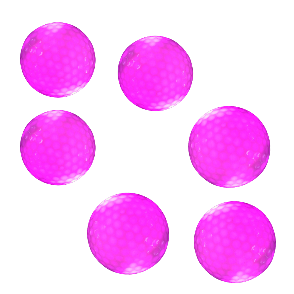 Pack de 6 bolas de golf luminosas con LED