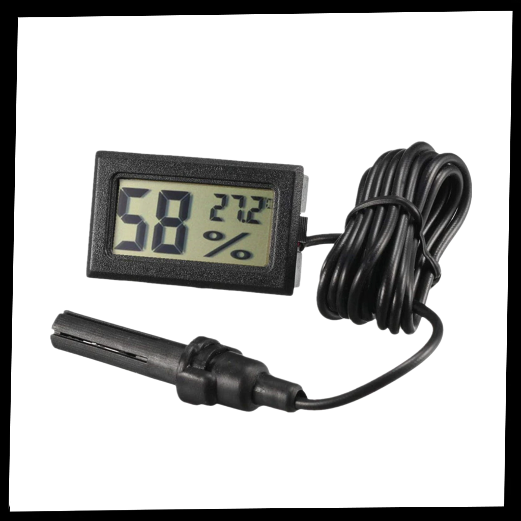 Mini termómetro higrómetro LCD digital