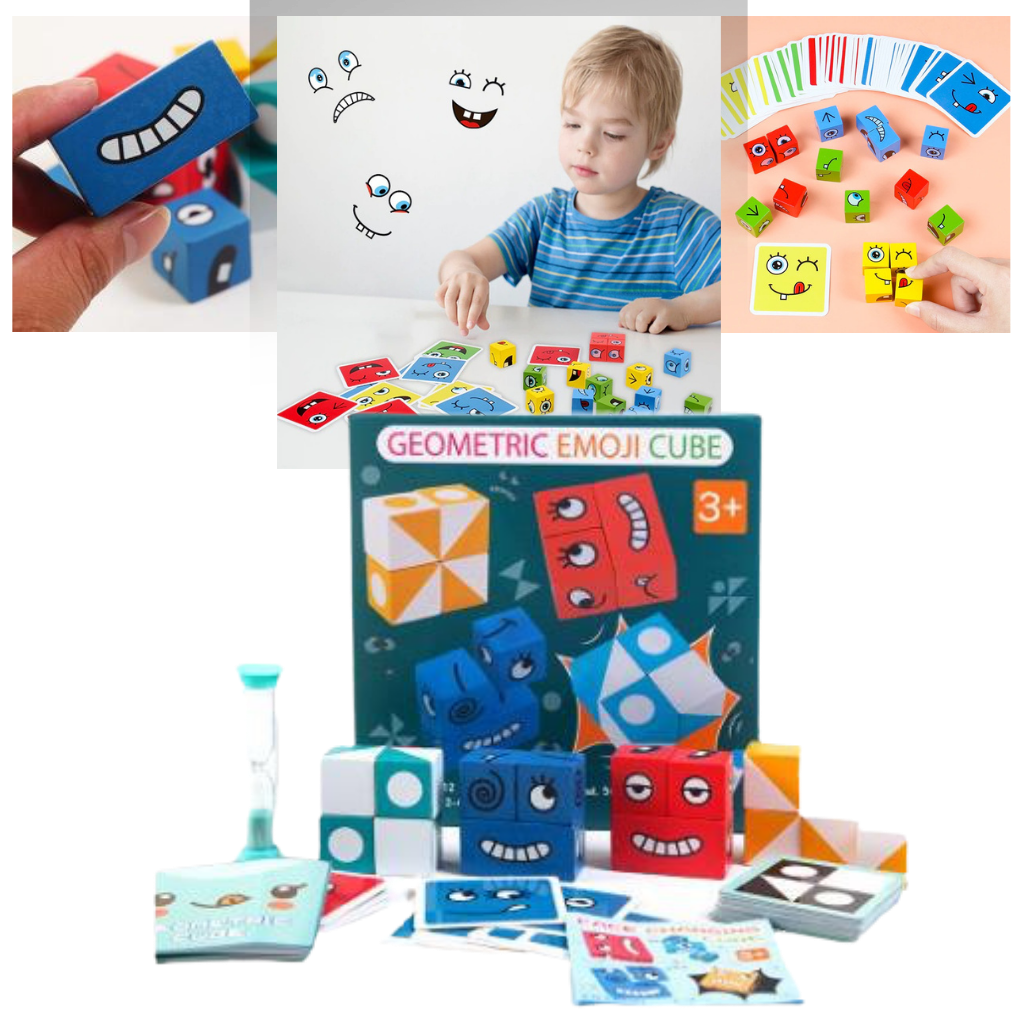 Juego Montessori Magic Cube Emoji - Ozerty