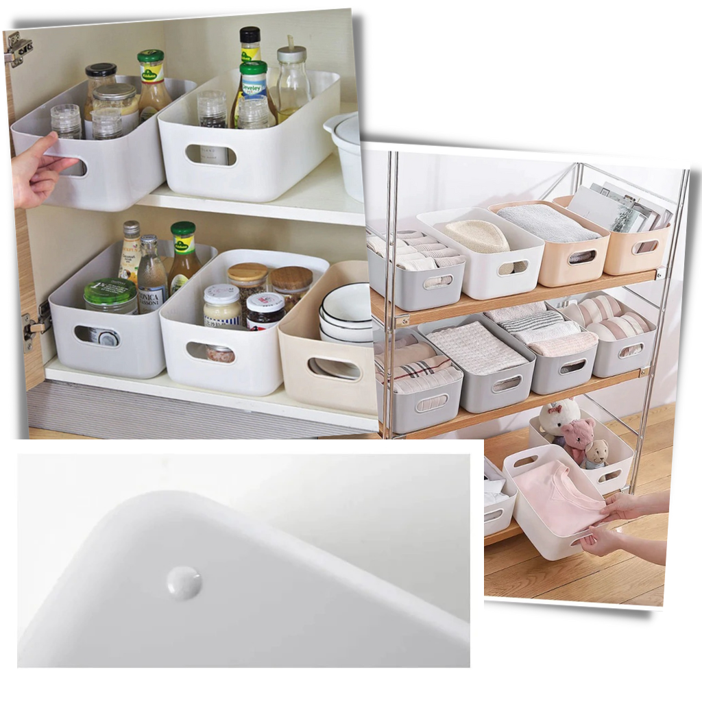 Cesta de plástico multiusos para almacenamiento - Ozerty
