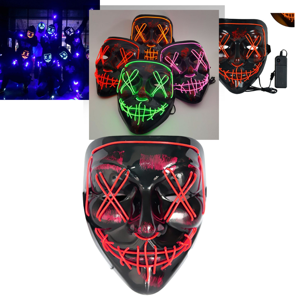 Máscara LED de neón - Ozerty