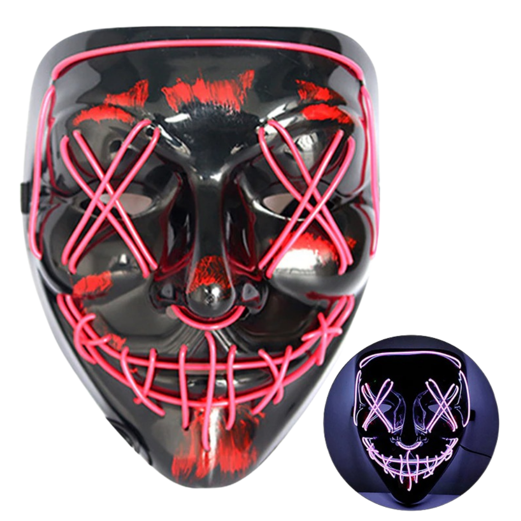 Máscara LED de neón