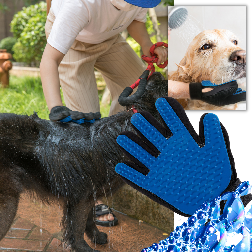 Guantes de peluquería para mascotas (par) - Ozerty