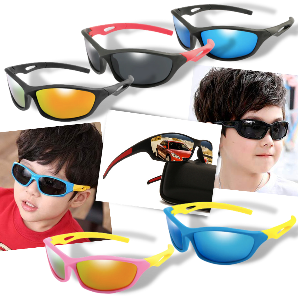 Gafas de sol deportivas polarizadas para niños con correa - Ozerty