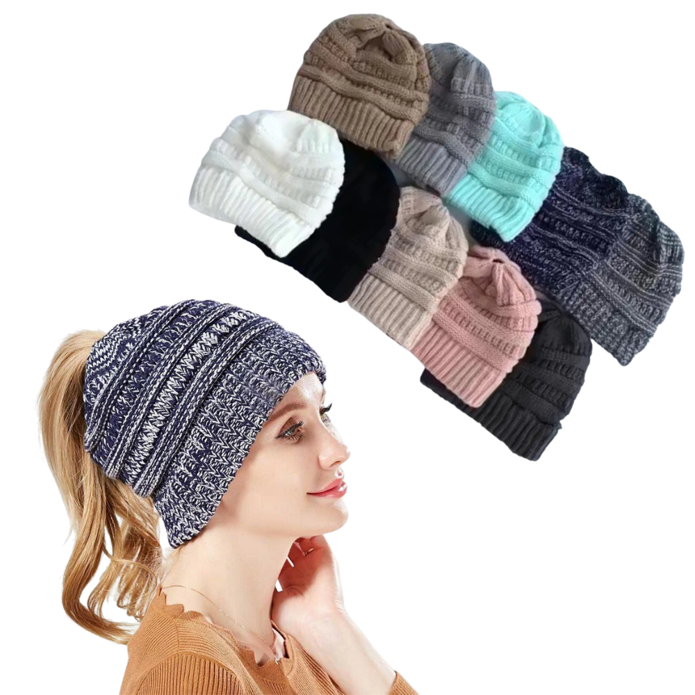 Gorro para cola de caballo y moño desordenado - Ozerty