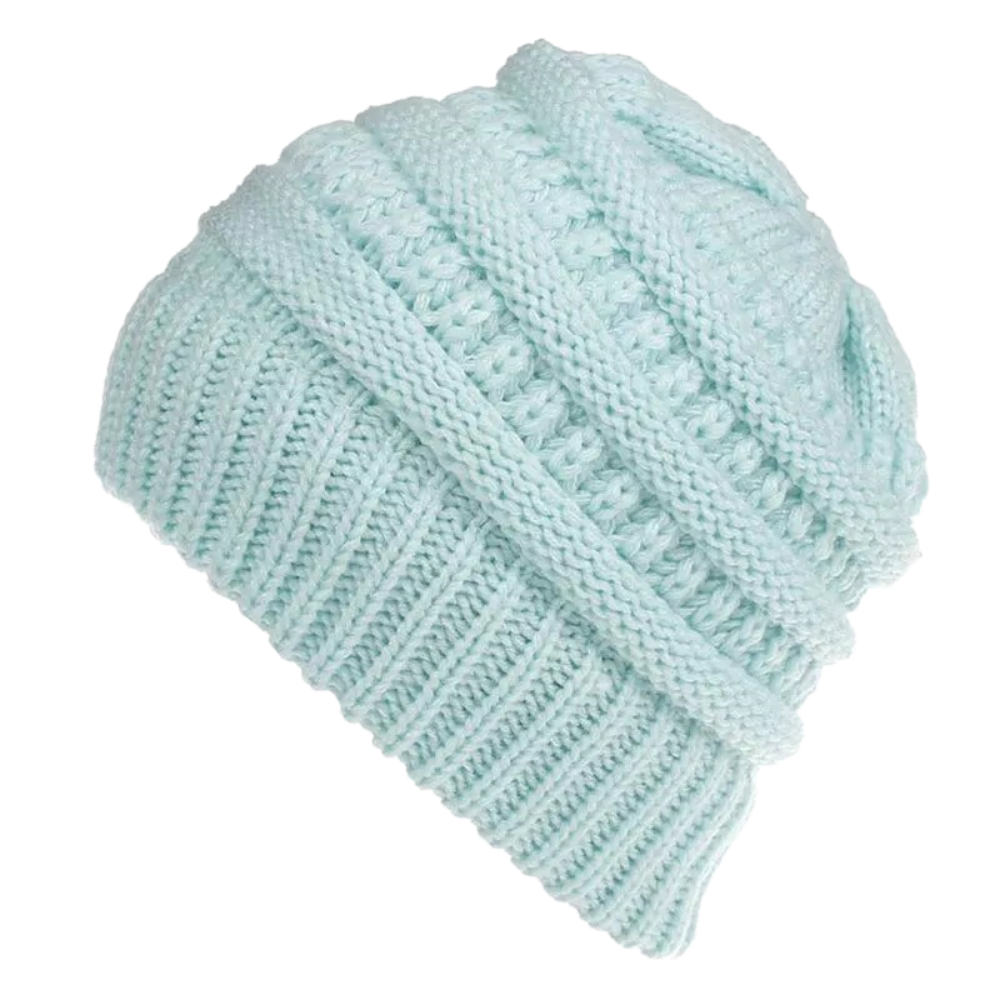 Gorro para cola de caballo y moño desordenado