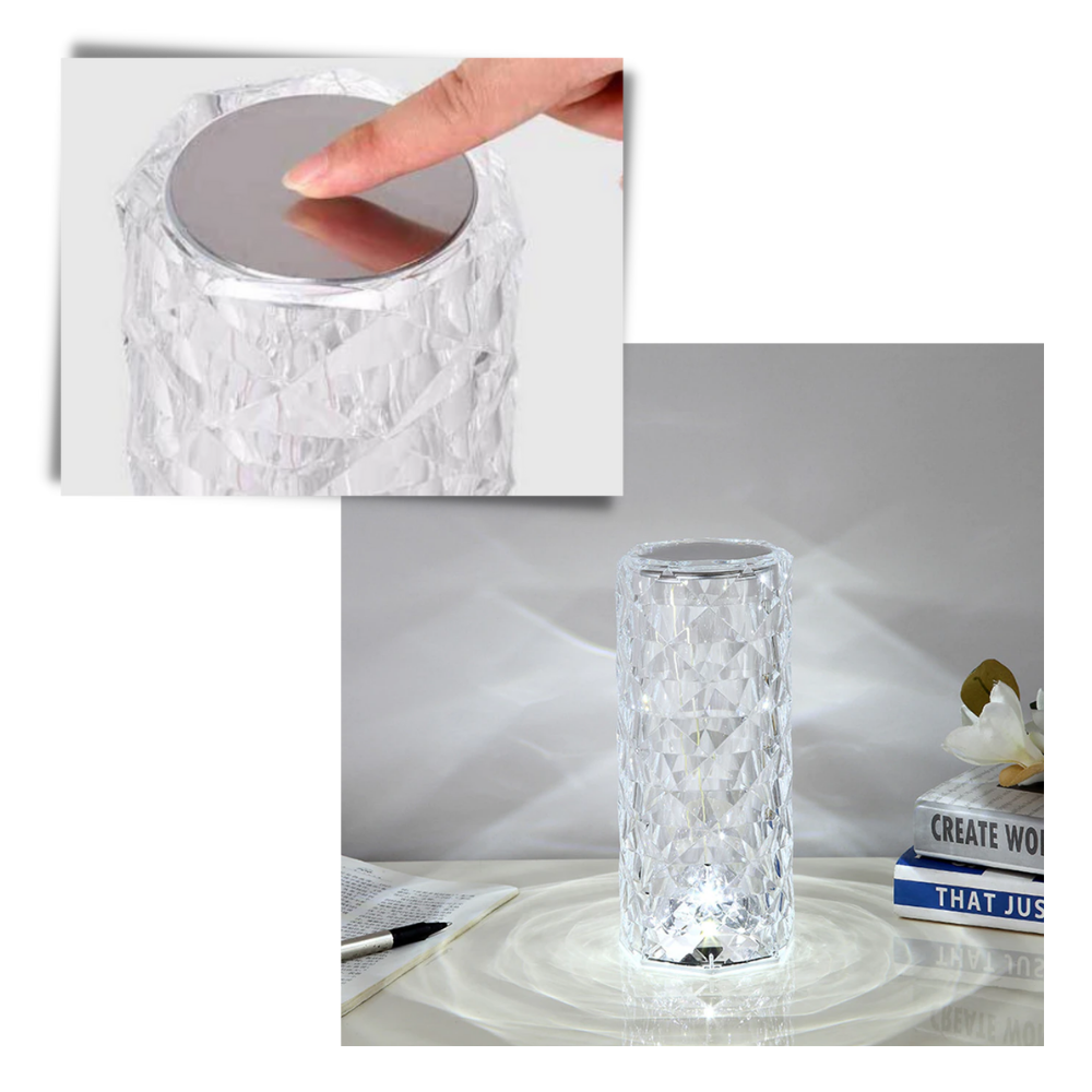 Lámpara de mesa de cristal de lujo - Ozerty