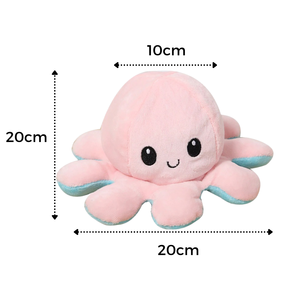 Mini pulpo reversible de peluche - Ozerty