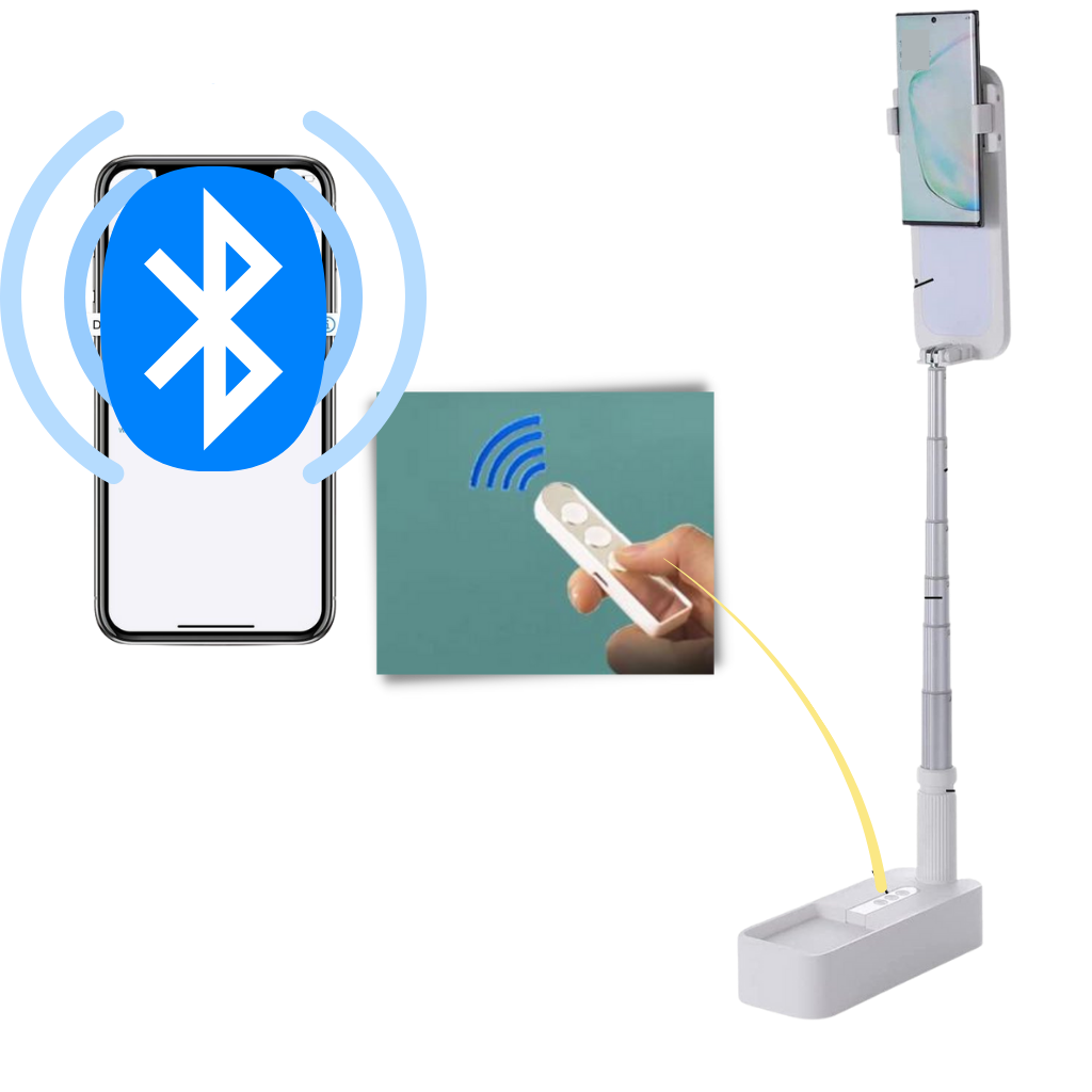 Kit de luz bluetooth integrado en el soporte del teléfono inteligente - Ozerty