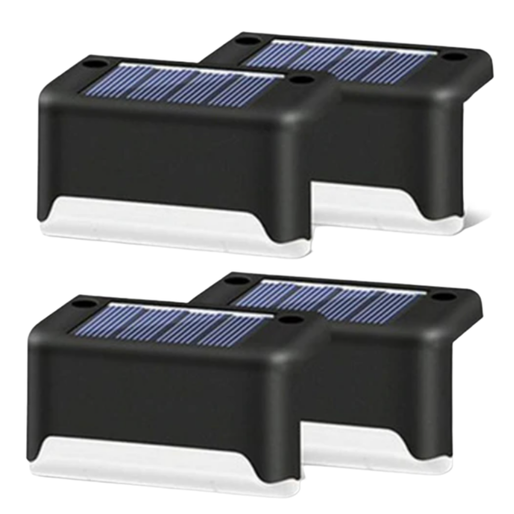Luces LED solares para los pasos (4pcs) - Ozerty