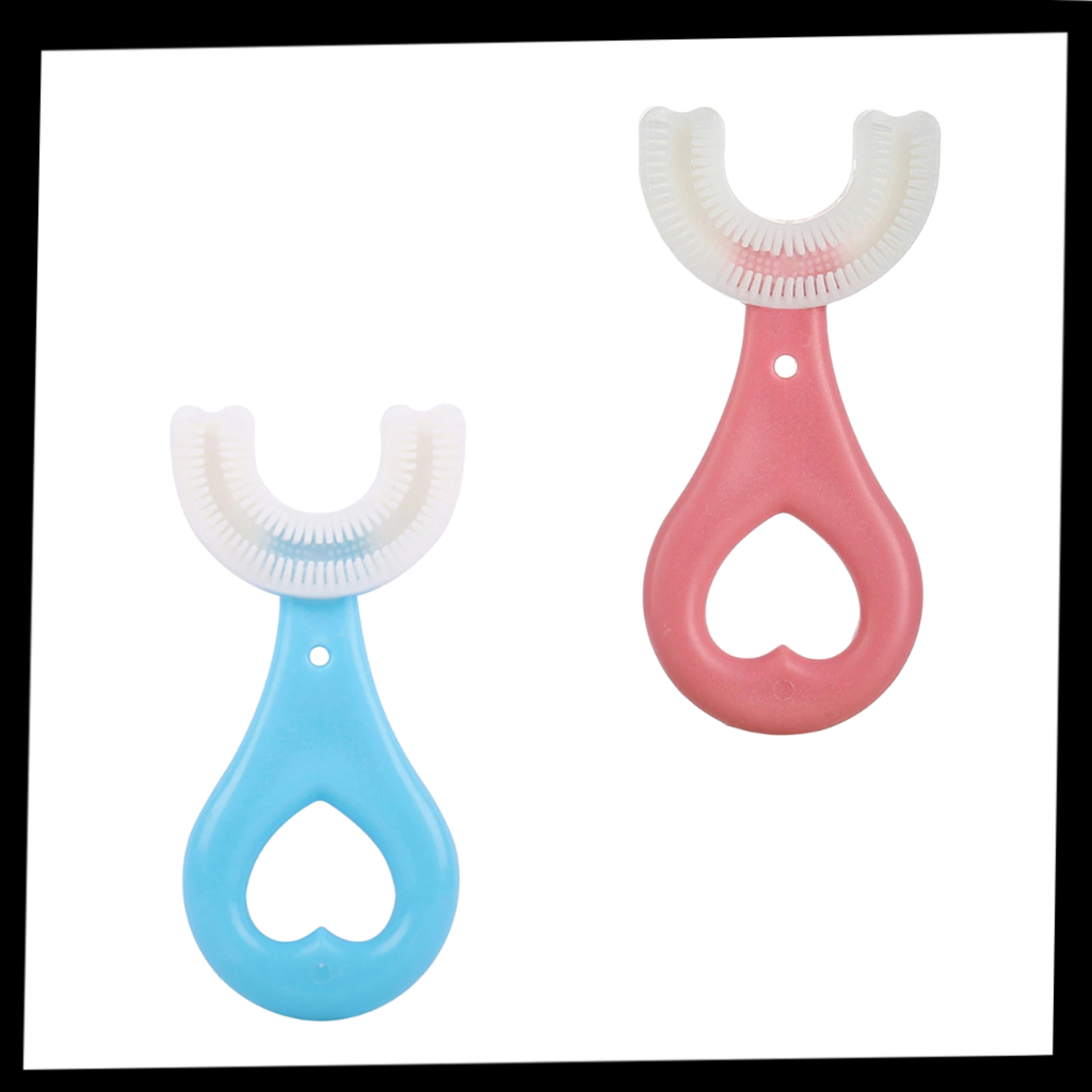Cepillo de dientes en forma de U para niños (paquete de 2) - Ozerty