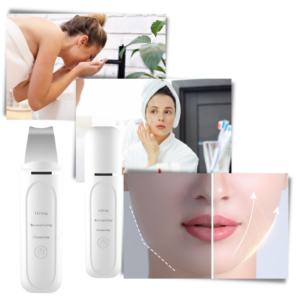 Exfoliante facial ultrasónico de limpieza profunda - Ozerty