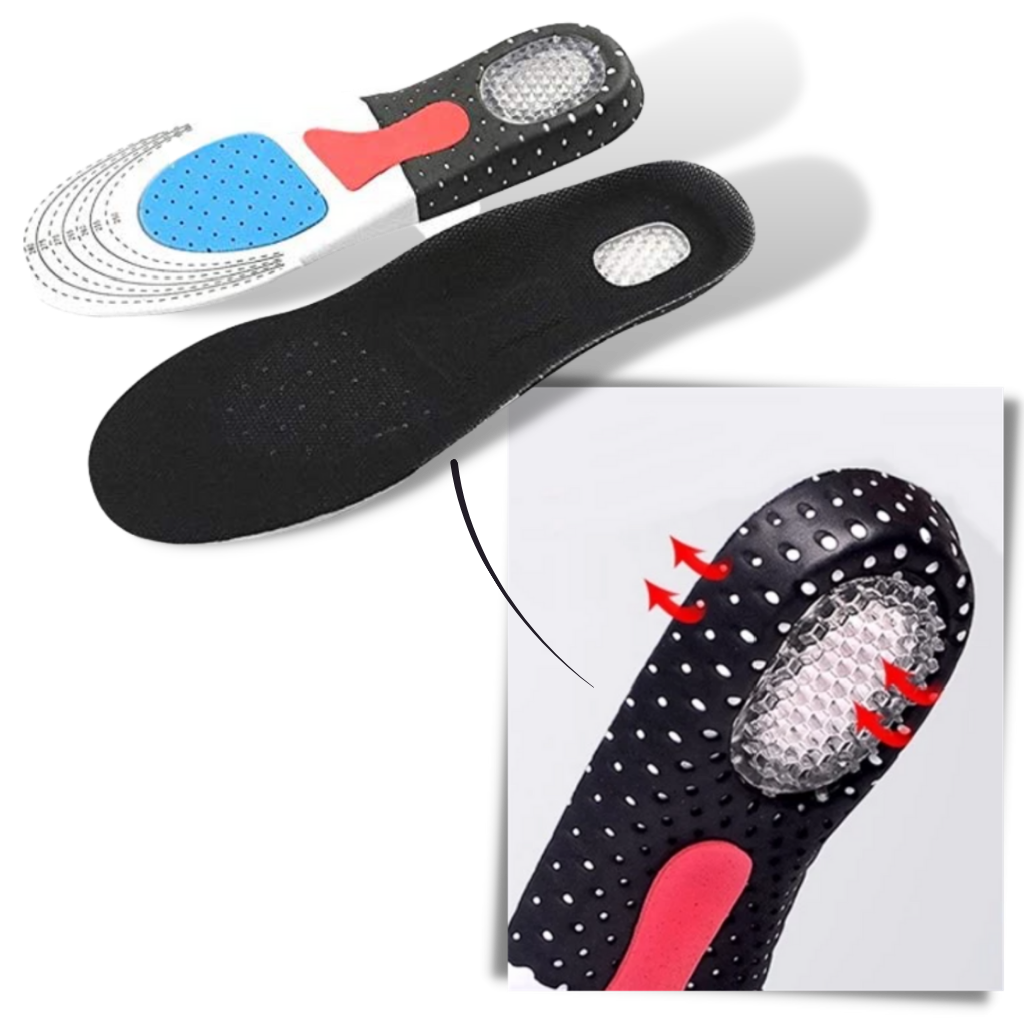 Plantillas de gel unisex para zapatillas de correr - Ozerty