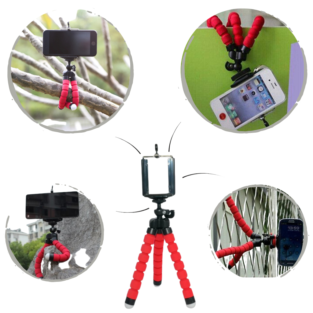 Juego tripié para teléfonos mini flexibles - Ozerty